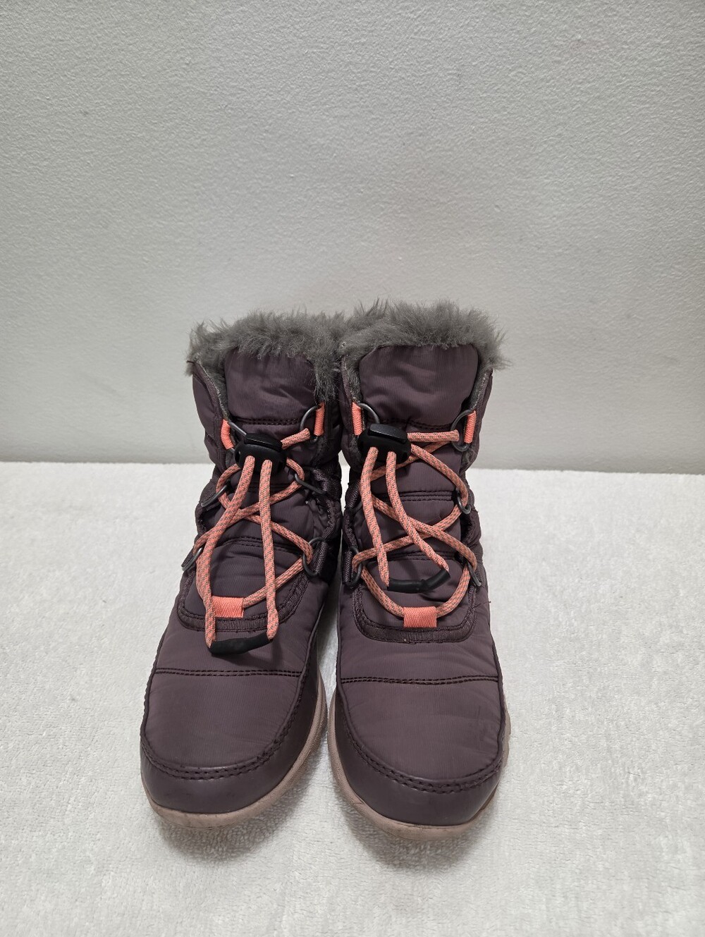 Sorel Youth Whitney Short Lace Purple Sage Mauve Vapor Size 3